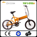 High quality double suspension 20'' portable electric folding bike for sale